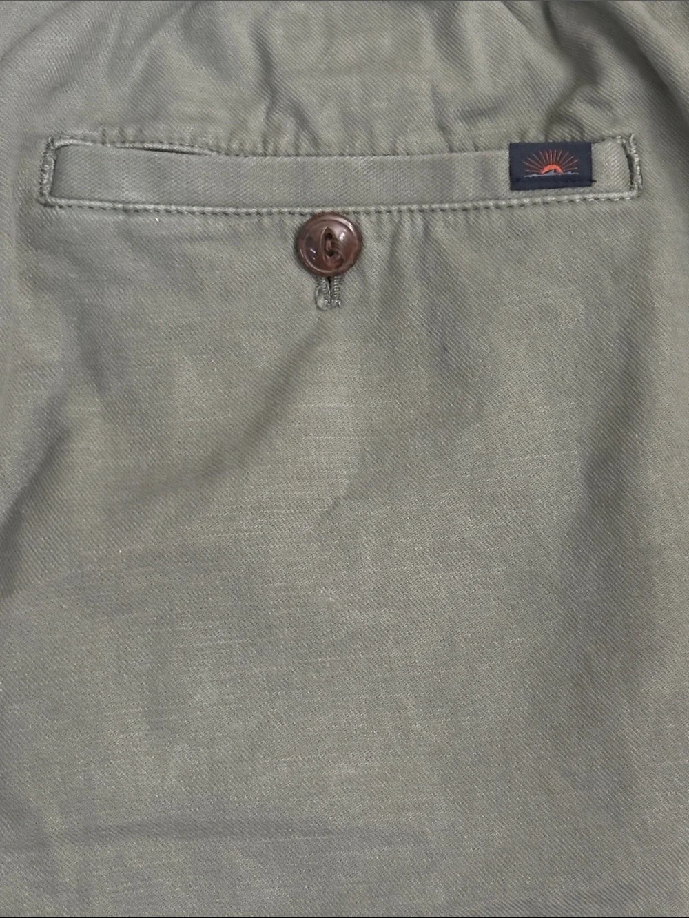 Faherty Essential Drawstring Short in Sage Green Size M